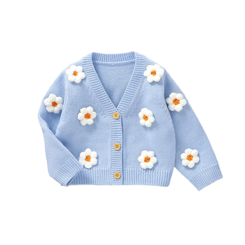 Bloomy Flower Baby Girl Cardigan