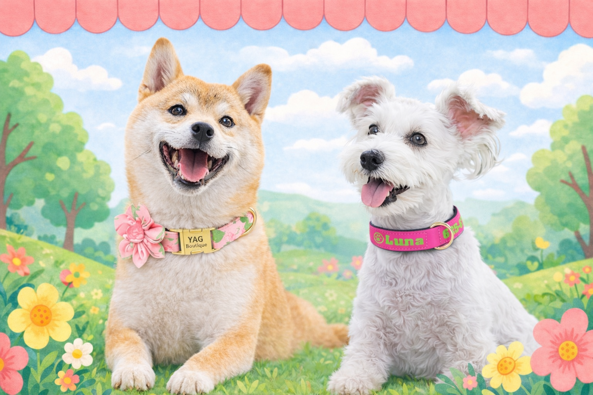 Nylon vs Leather/PU Dog Collars: Which Is Better in Australia’s Climate? By YAG Boutique