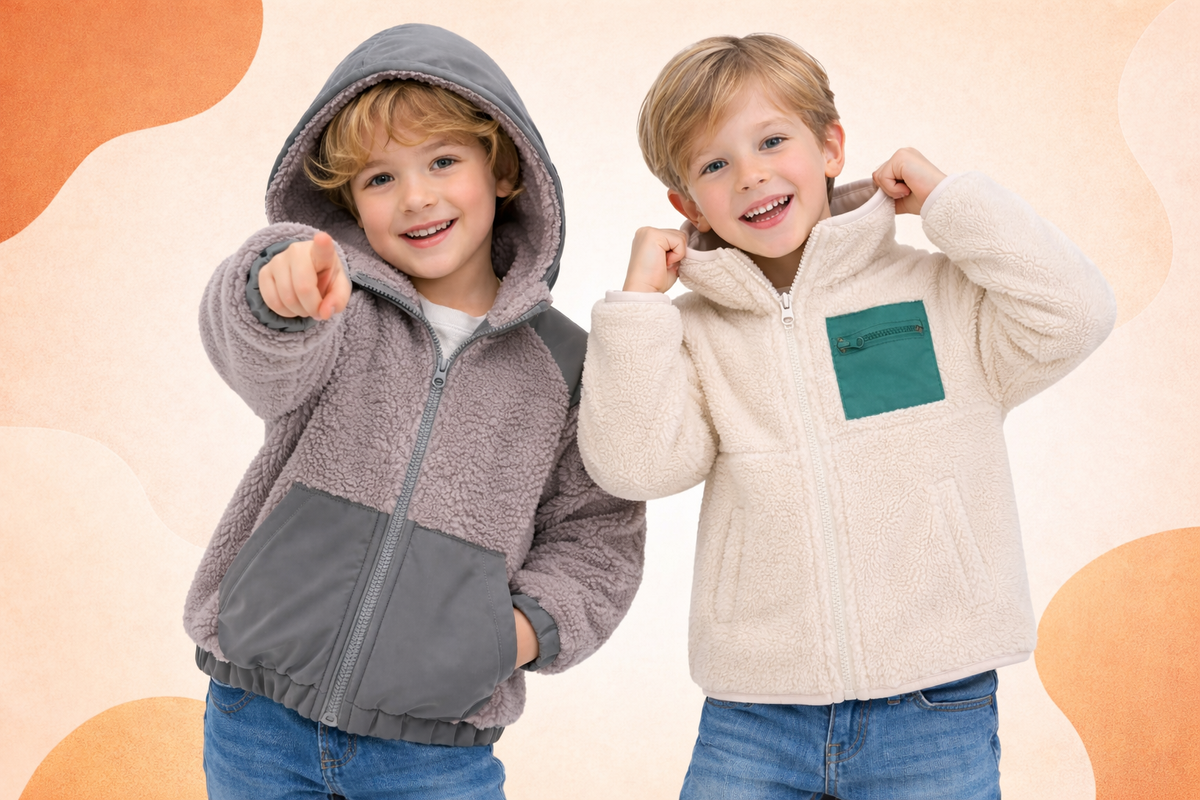 The Kids Fleece Zip Jacket: Style Meets Ultimate Warmth by YAG Boutique