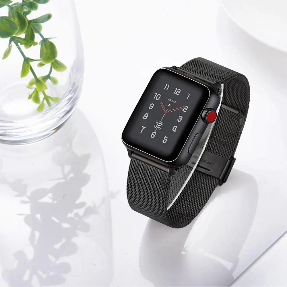 Stylish Milanese Finish Stainless Steel Watch Band for Apple Watch 38/40/42/44mm Yesy All Goods