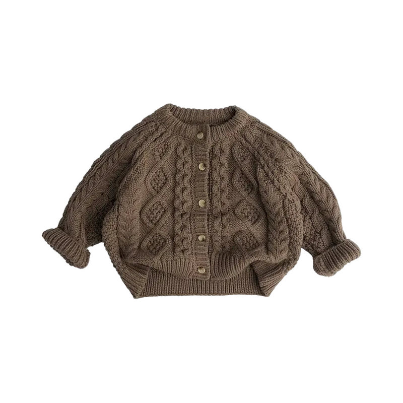 Simply Knit Cardigan Natural for Kids & Baby  kids clothing YAG Boutique