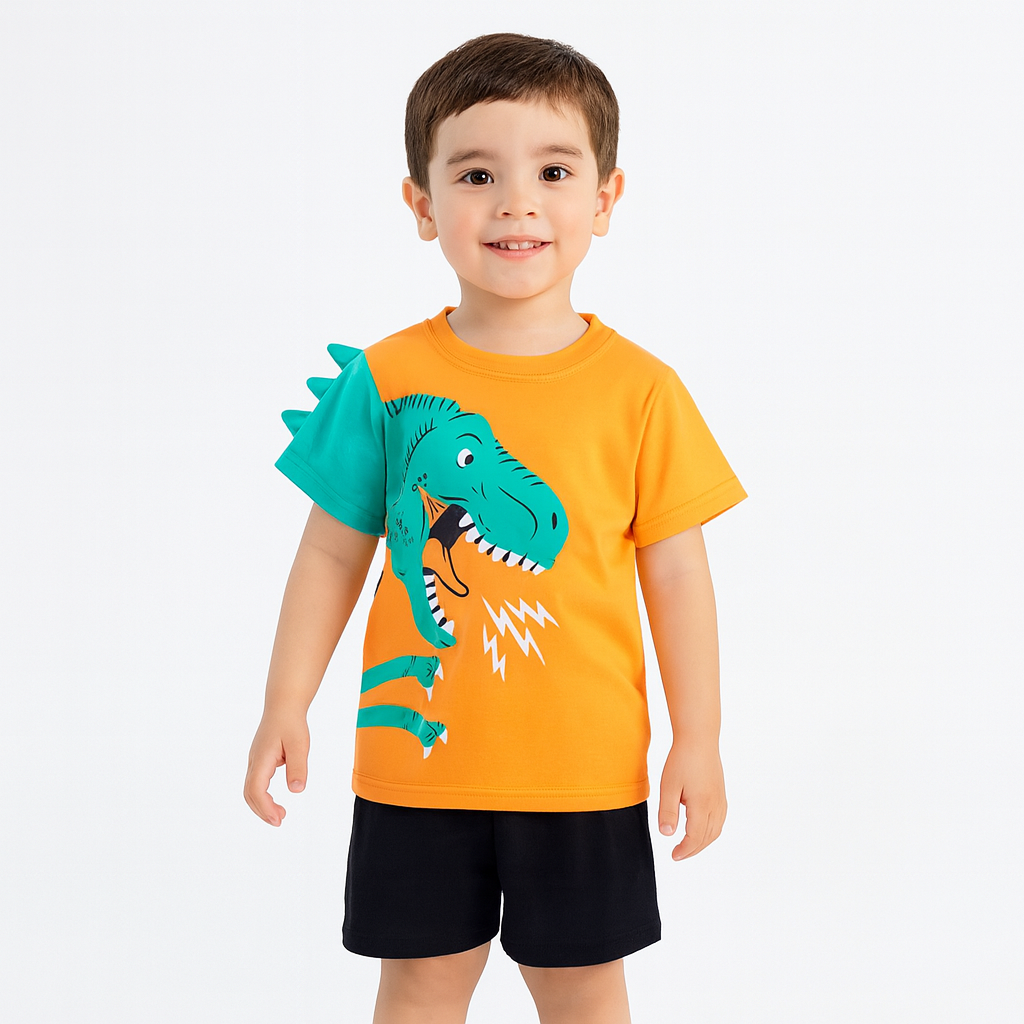 Kids Dinosaur T-Shirt & Shorts Set  kids clothing YAG Boutique
