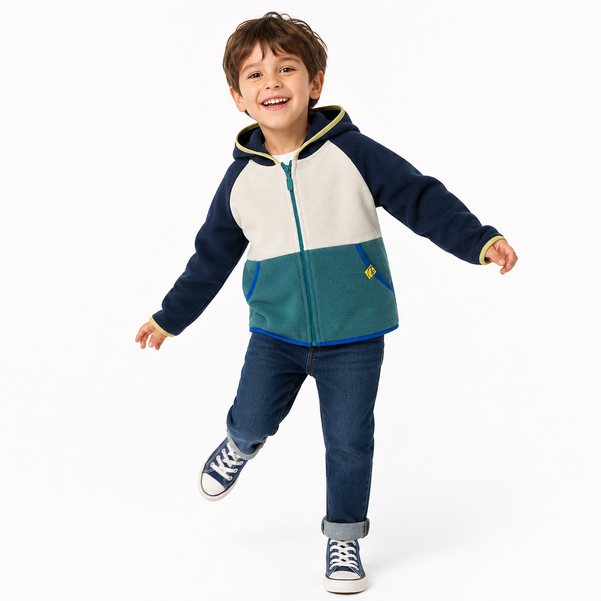 Premium Multi-Tone Kids Zip Hoodie  kids clothing YAG Boutique
