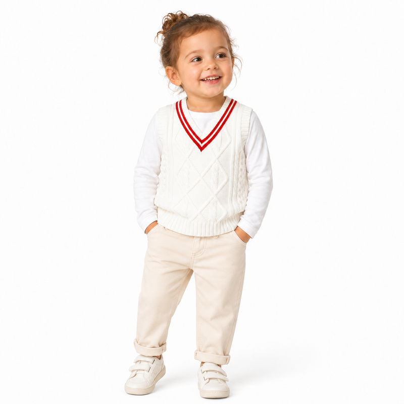 Classic Prep Cable-Knit Sweater Vest  kids clothing YAG Boutique
