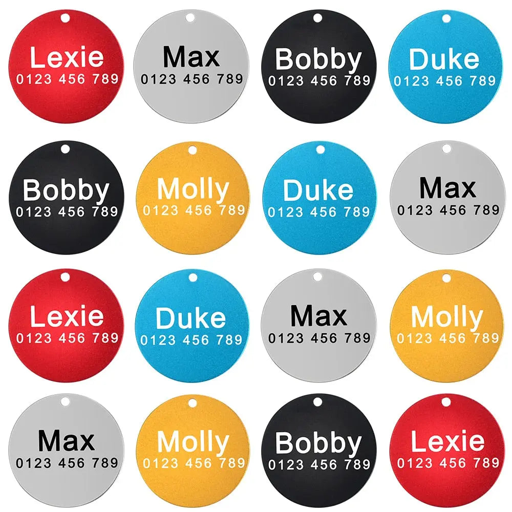 DIY Engraving Dog Tag Round Yesy All Goods
