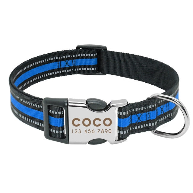 Premium Personalised Pet Collar - Stripy Series