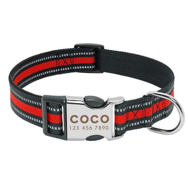 Premium Personalised Pet Collar - Stripy Series