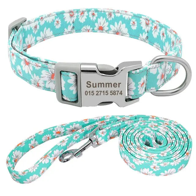 Fantastic Pattern Customized Pet Collar And Lead Set Yesy All Goods