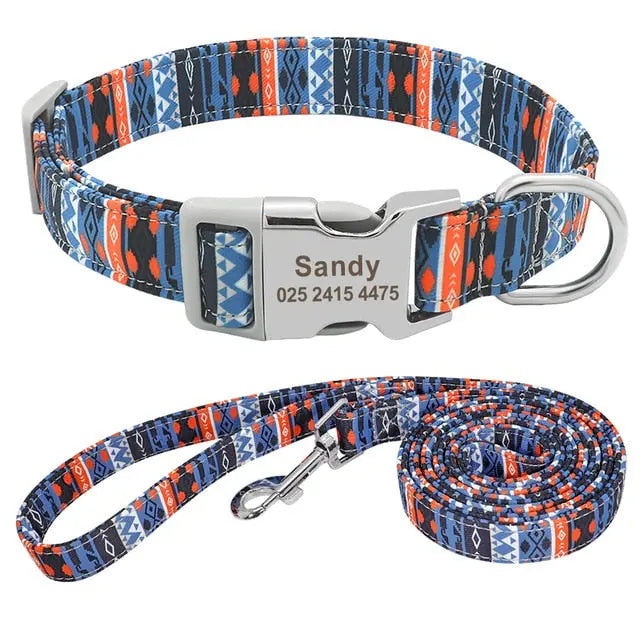 Fantastic Pattern Customized Pet Collar And Lead Set Yesy All Goods