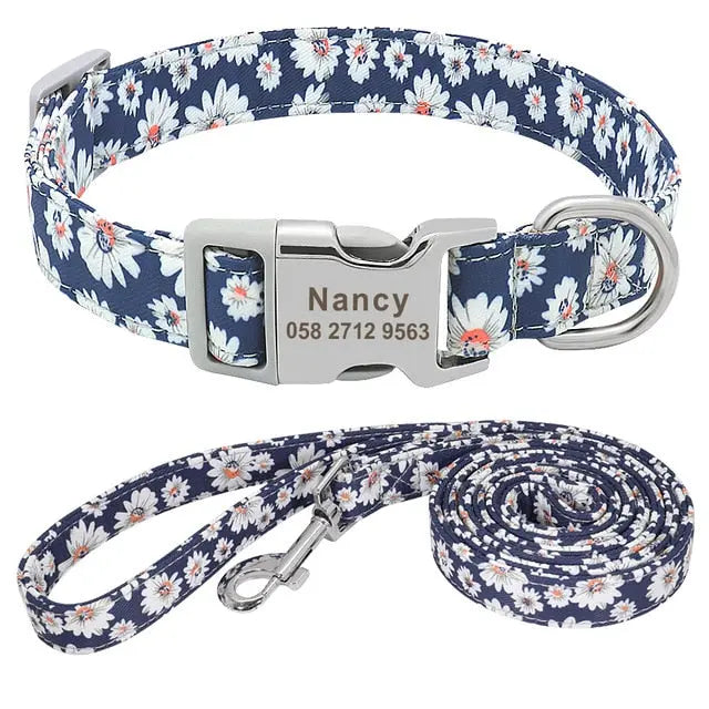 Fantastic Pattern Customized Pet Collar And Lead Set Yesy All Goods