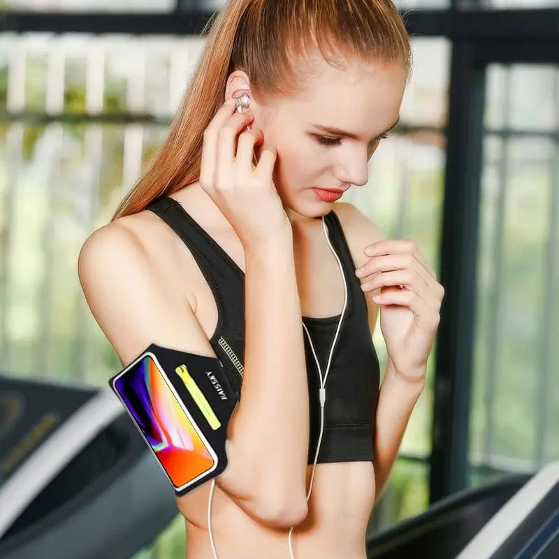 Fitness & Sport Running Armband Case with Zipper Pocket for Mobile Phone Size upto 6.9inch Yesy All Goods