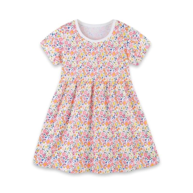 Girls Floral Cotton Summer Dress  girls clothing YAG Boutique