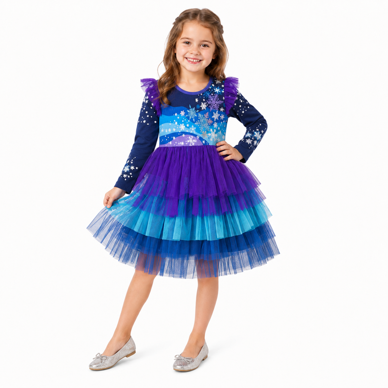 Girls Royal Ice Princess Dress  girls clothing YAG Boutique