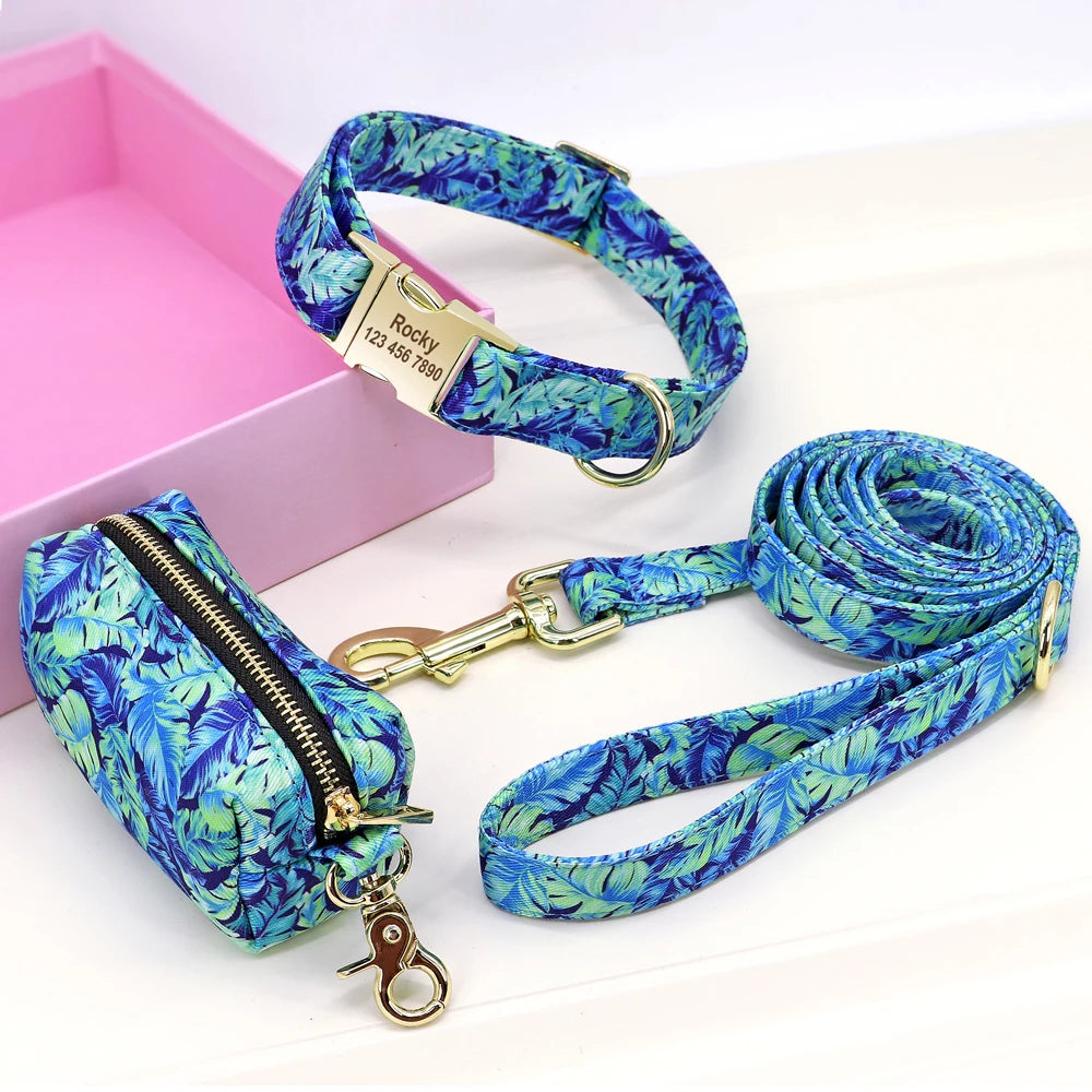 Premium Personalised Pet Collar - Blossom Series  Dog Accessories YAG Boutique