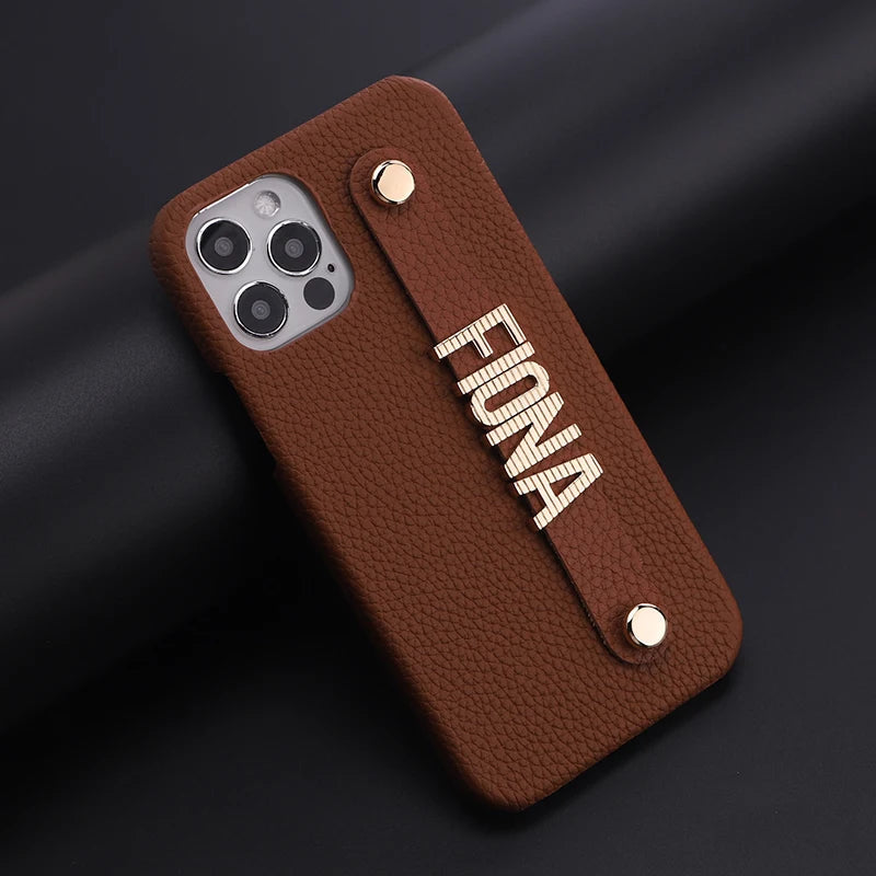 Luxury Customisable PU Leather Case for iPhone 13 - 15 Series  iPhone Cases YAG Boutique