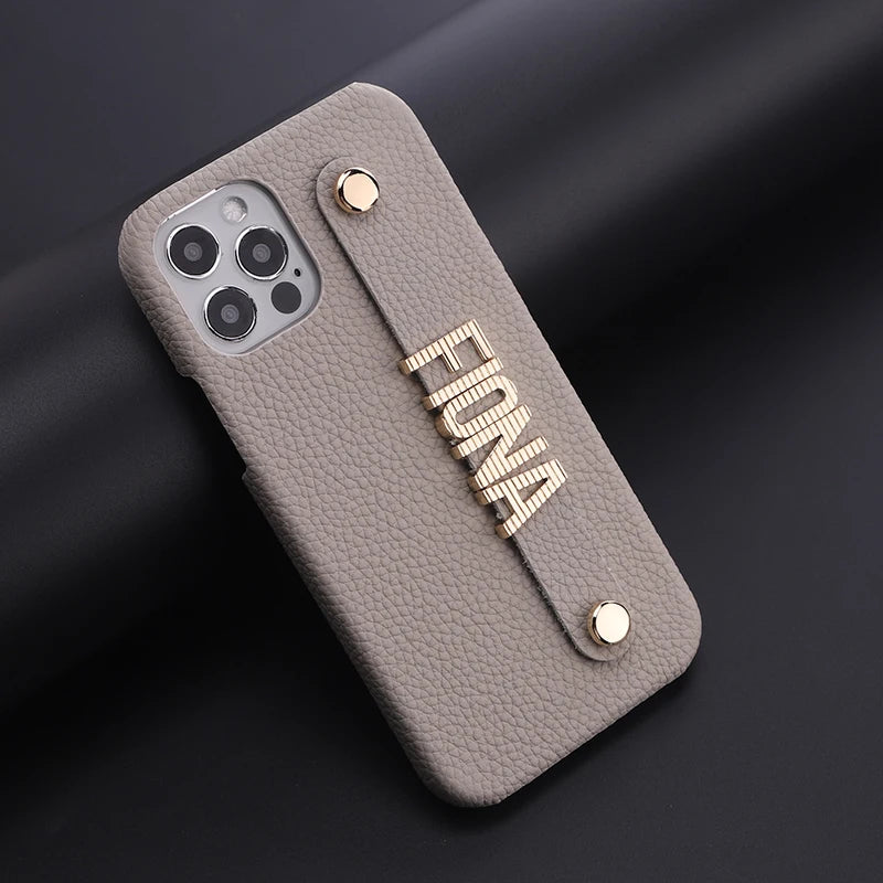 Luxury Customisable PU Leather Case for iPhone 13 - 15 Series  iPhone Cases YAG Boutique