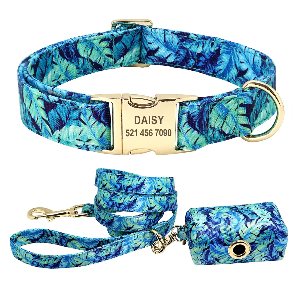 Premium Personalised Pet Collar - Blossom Series  Dog Accessories YAG Boutique