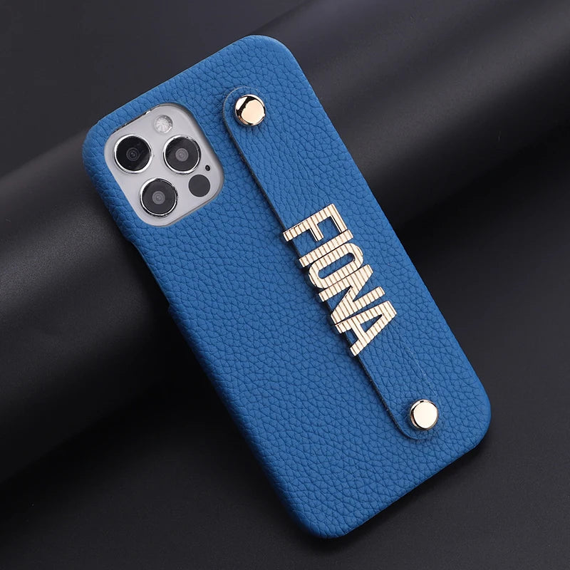 Luxury Customisable PU Leather Case for iPhone 13 - 15 Series  iPhone Cases YAG Boutique