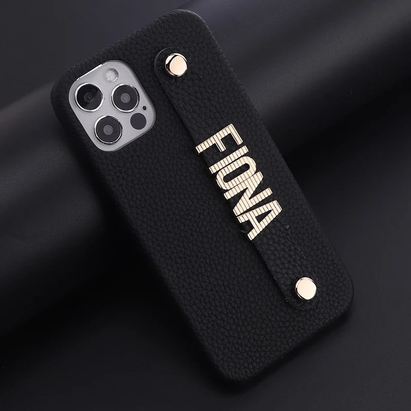 Luxury Customisable PU Leather Case for iPhone 13 - 15 Series  iPhone Cases YAG Boutique