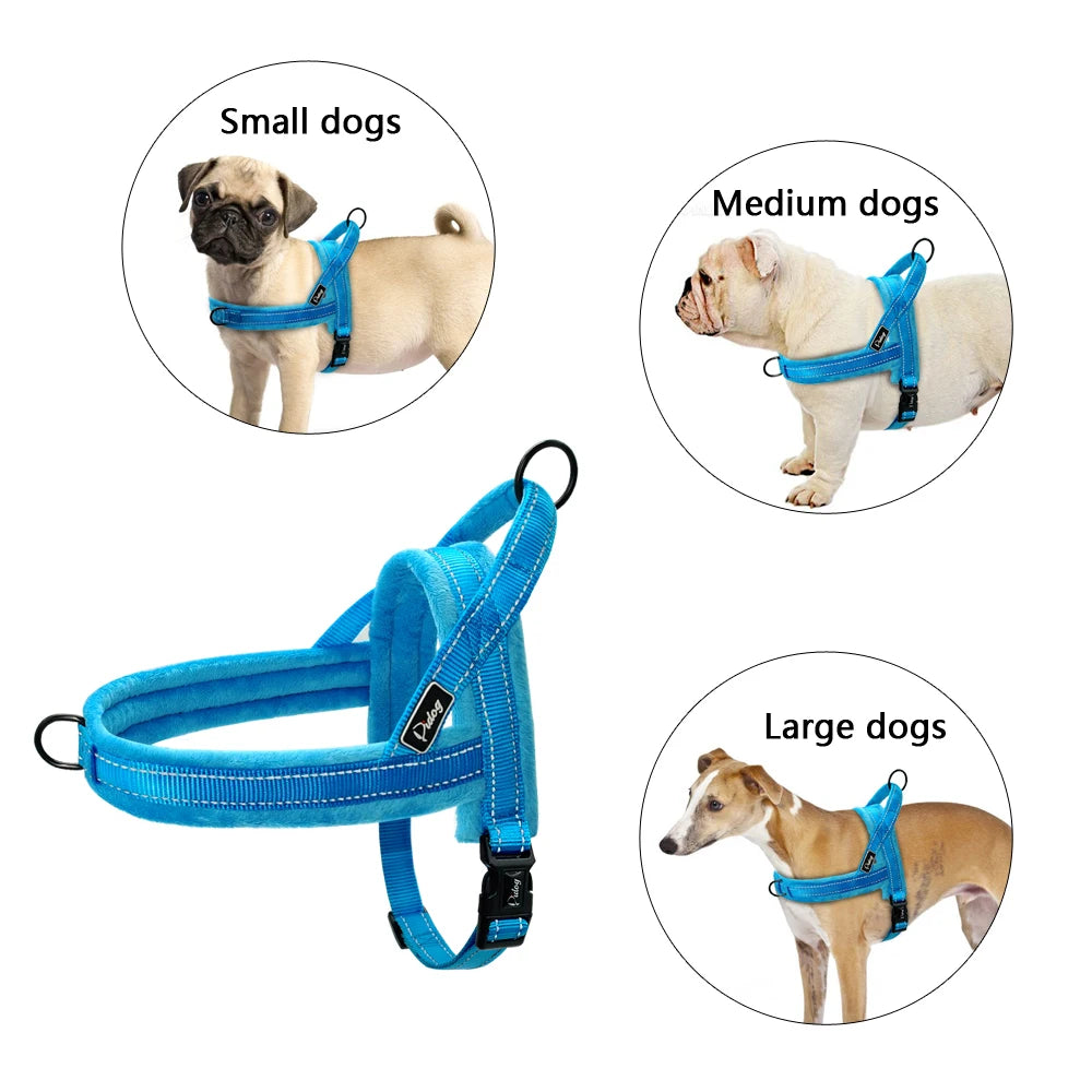 Reflective Stylish Dog Harness - Solid  Harness YAG Boutique