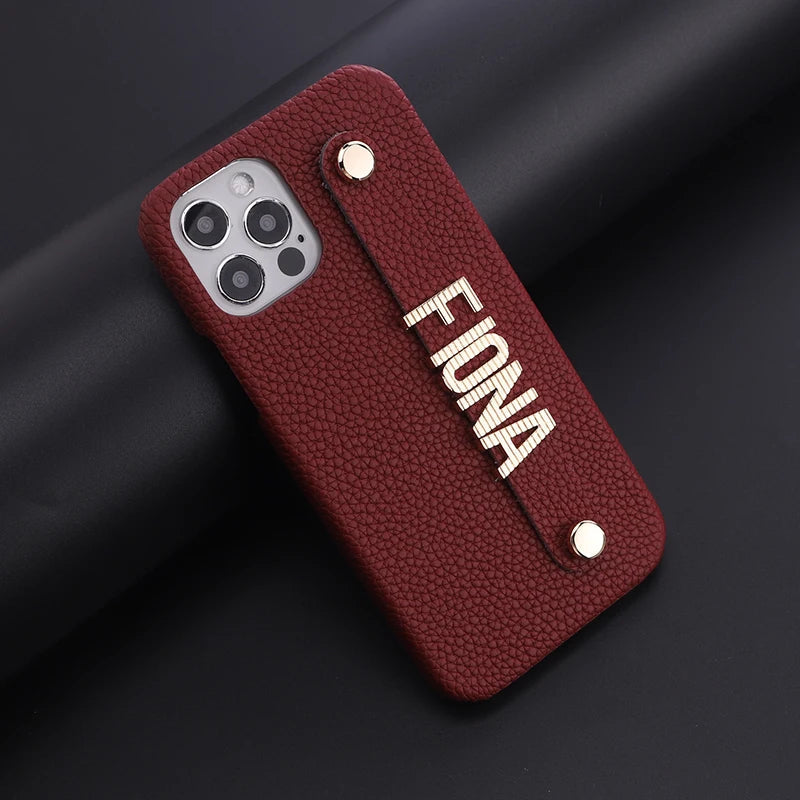 Luxury Customisable PU Leather Case for iPhone 13 - 15 Series  iPhone Cases YAG Boutique