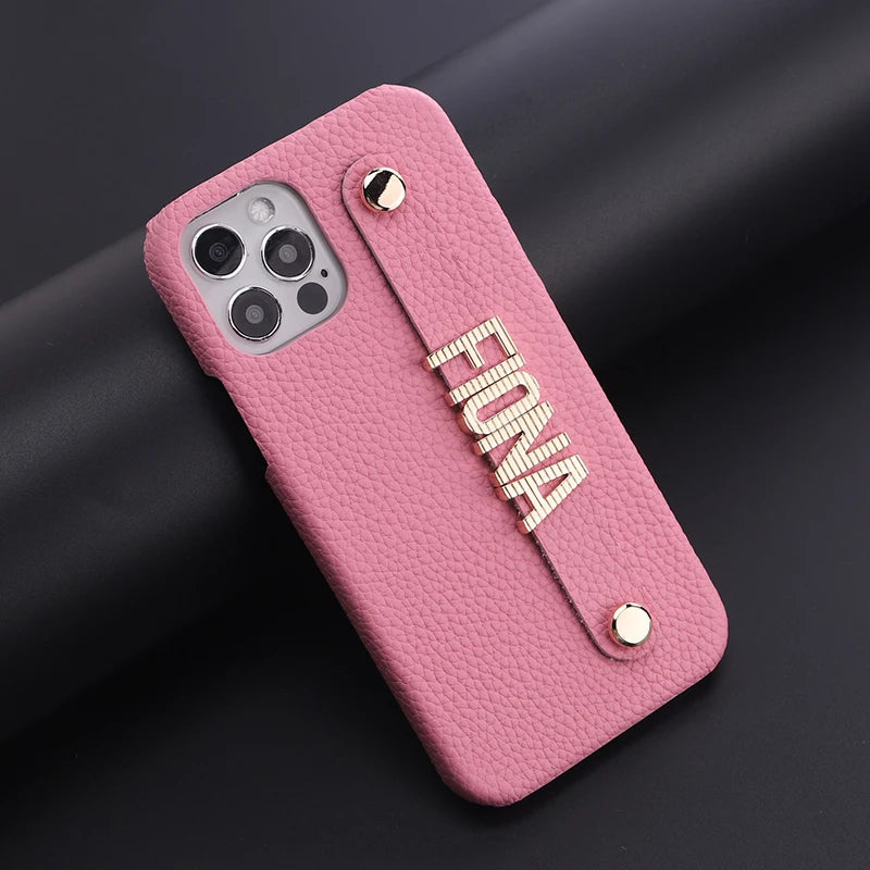 Luxury Customisable PU Leather Case for iPhone 13 - 15 Series  iPhone Cases YAG Boutique