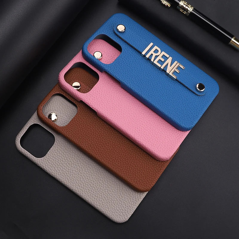 Luxury Customisable PU Leather Case for iPhone 13 - 15 Series  iPhone Cases YAG Boutique