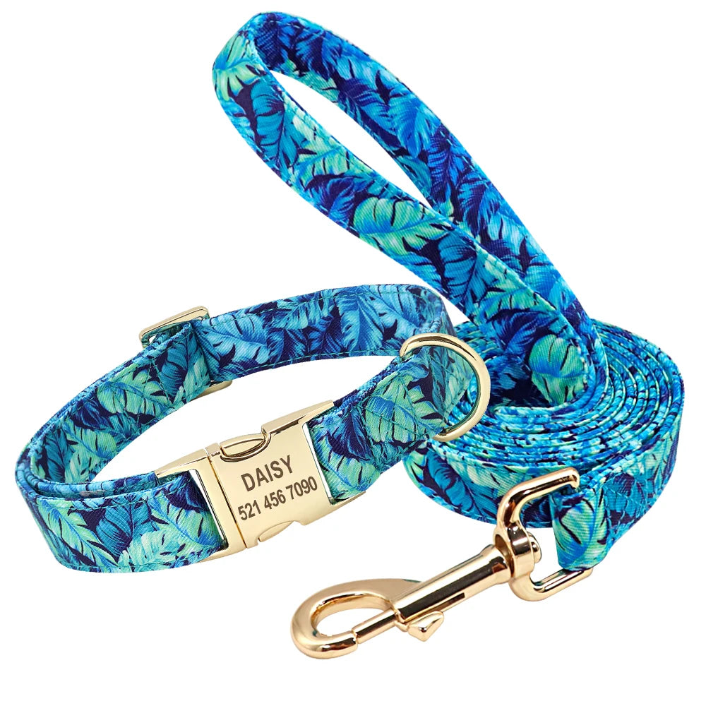 Premium Personalised Pet Collar - Blossom Series  Dog Accessories YAG Boutique