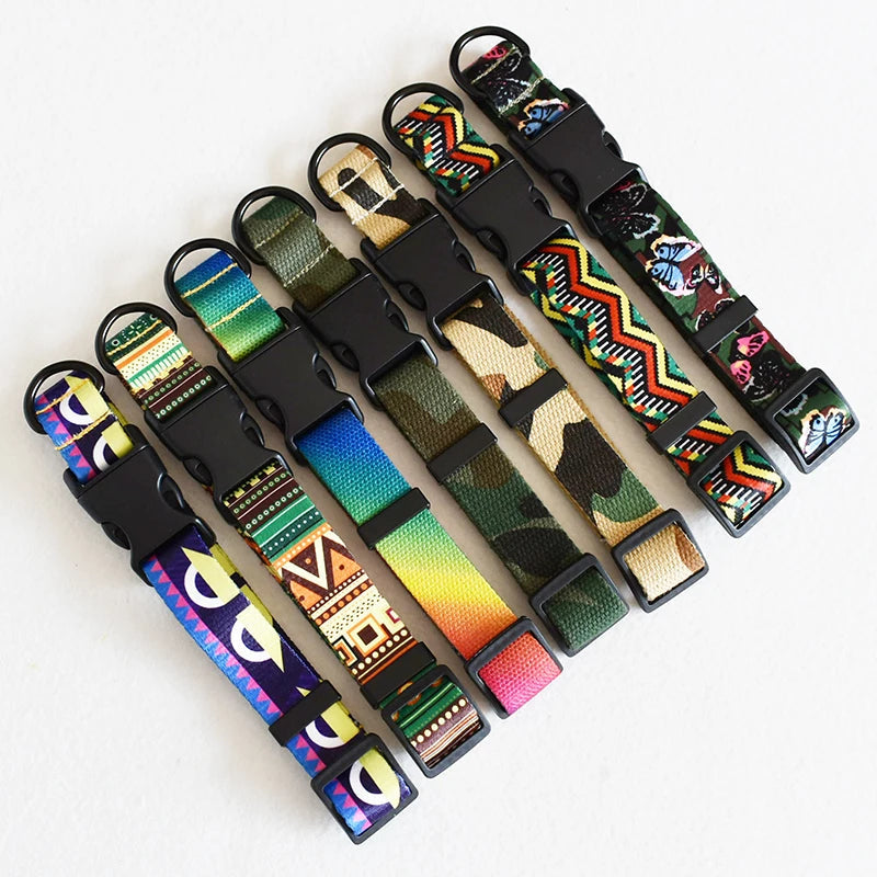 Nylon Printed Attractive Dog Collar  Pet Toys & Accessories YAG Boutique