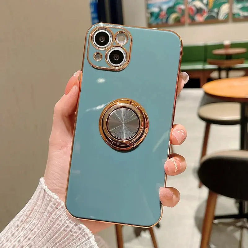 High Class Luxury Case with Ring Holder for iPhone 14/15/16 Series  iPhone Cases YAG Boutique