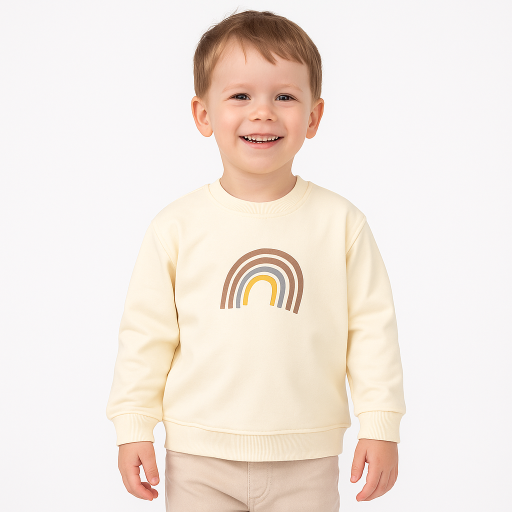 Smiley Rainbow Sweatshirt   YAG Boutique