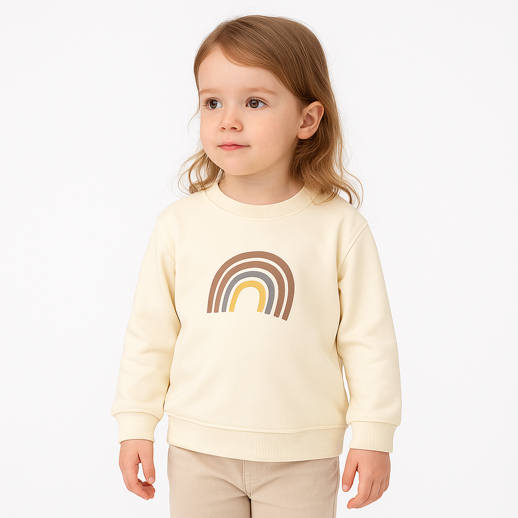 Smiley Rainbow Sweatshirt   YAG Boutique
