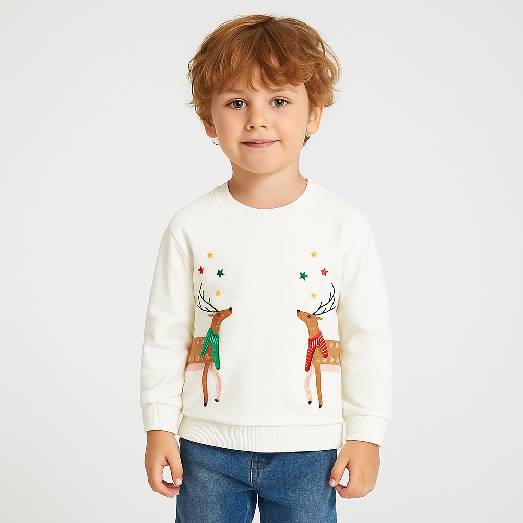 Kids Christmas Reindeer Sweater  kids clothing YAG Boutique
