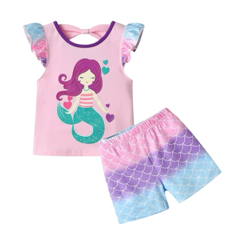 Mermaid Dreams Two-Piece Summer Set  girls clothing YAG Boutique