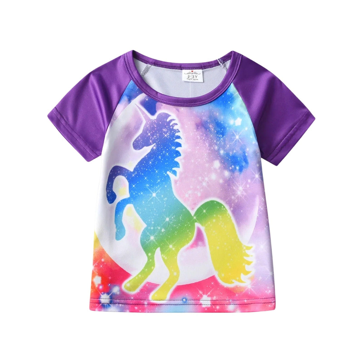 Rainbow Unicorn Galaxy Kids T-Shirt  girls clothing YAG Boutique