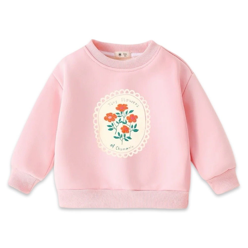 Chamonix Floral Kids Sweatshirt  kids clothing YAG Boutique