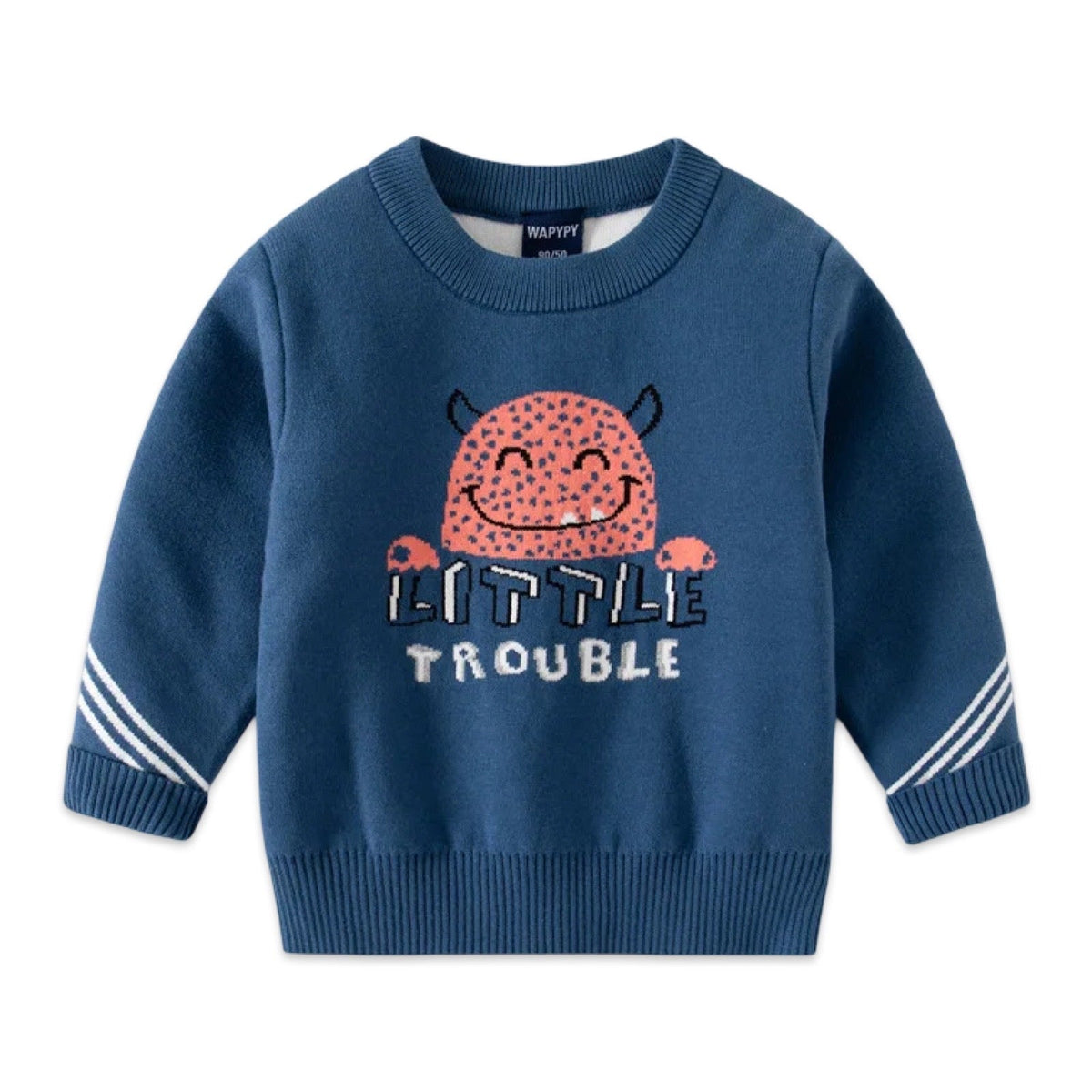 Little Trouble Monster Knit Jumper  kids clothing YAG Boutique