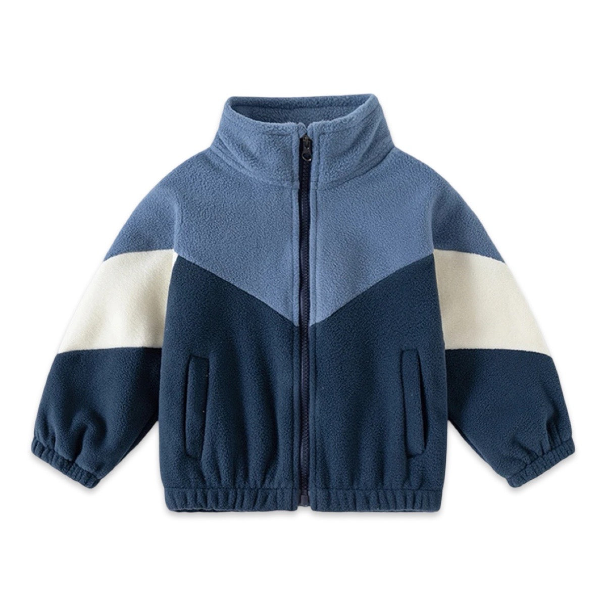 Kids Color-Block Fleece Jacket  kids clothing YAG Boutique