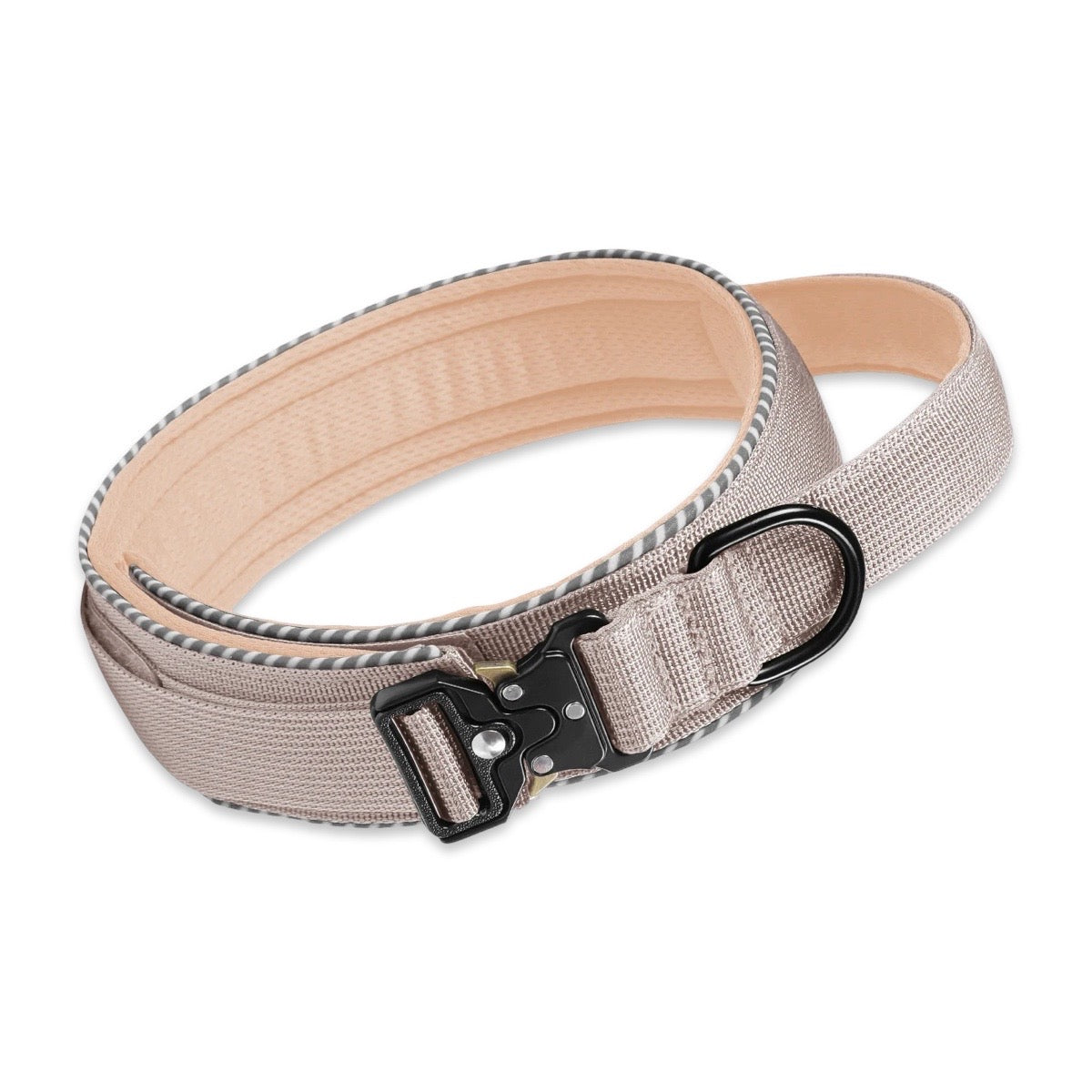 Tactical Reflective Heavy-Duty Dog Collar  pet accessories YAG Boutique