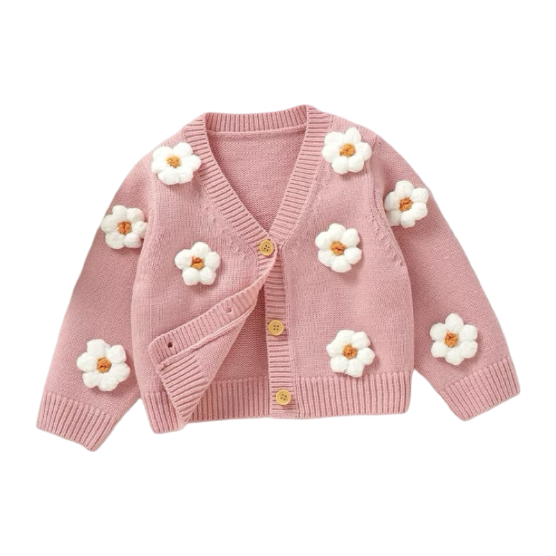 Bloomy Flower Baby Girl Cardigan  girls clothing YAG Boutique