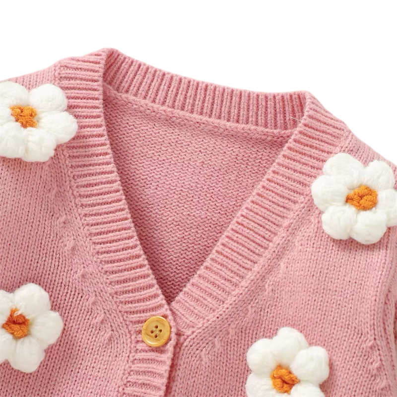 Bloomy Flower Baby Girl Cardigan  girls clothing YAG Boutique