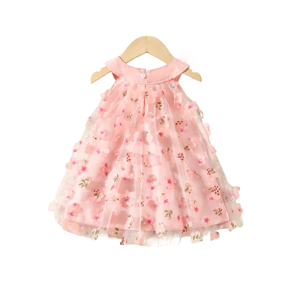 Delicate Mesh Flower Girl Dress with Sparkle Details  Baby Clothing YAG Boutique