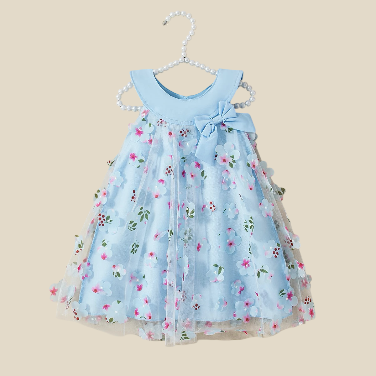 Delicate Mesh Flower Girl Dress with Sparkle Details  Baby Clothing YAG Boutique