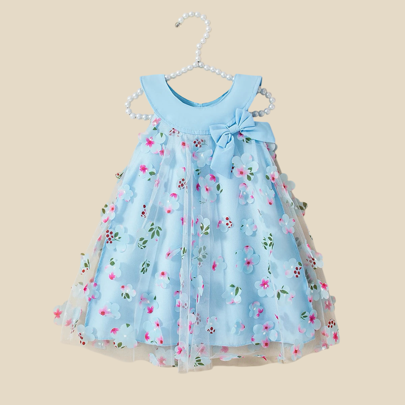 Delicate Mesh Flower Girl Dress with Sparkle Details  Baby Clothing YAG Boutique