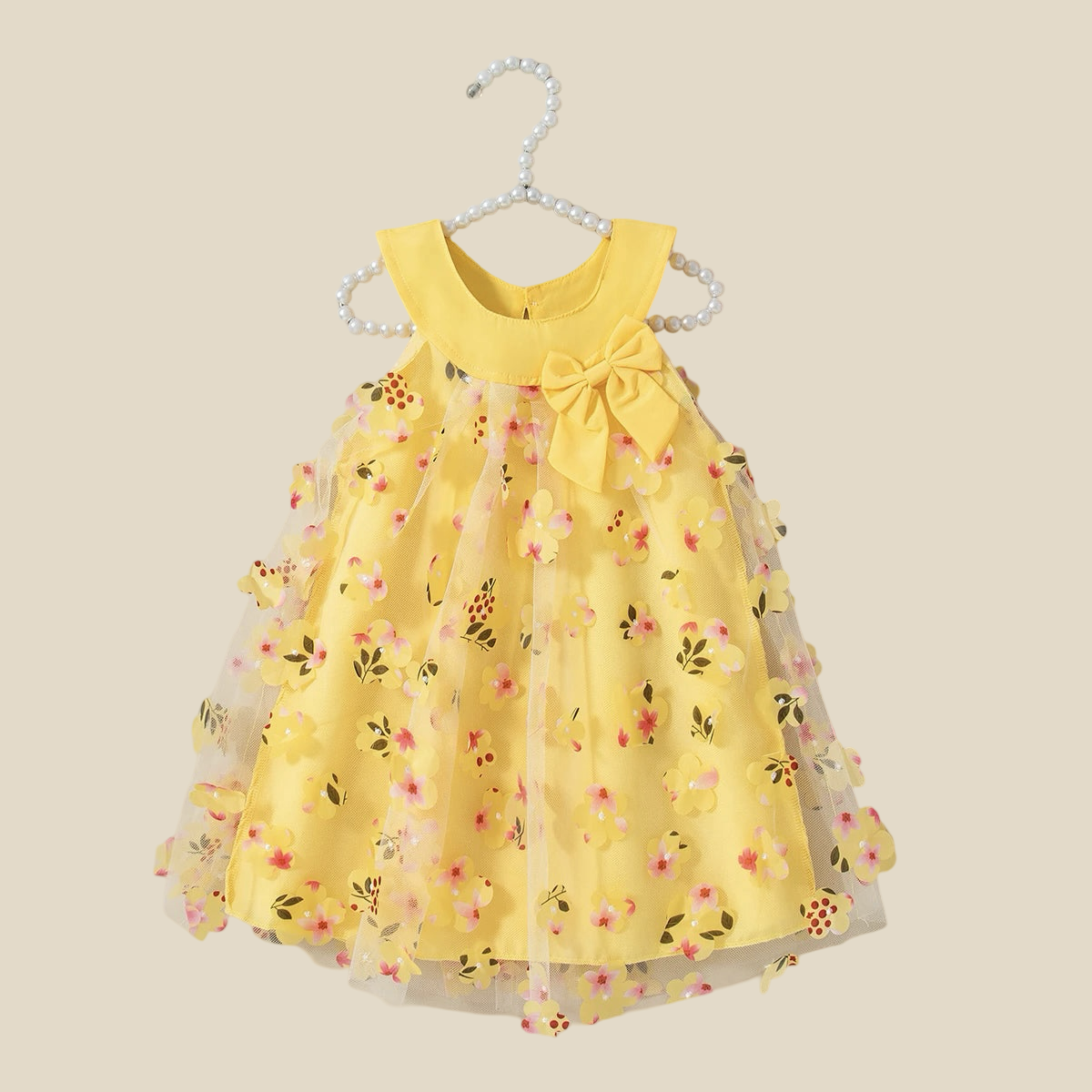 Delicate Mesh Flower Girl Dress with Sparkle Details  Baby Clothing YAG Boutique