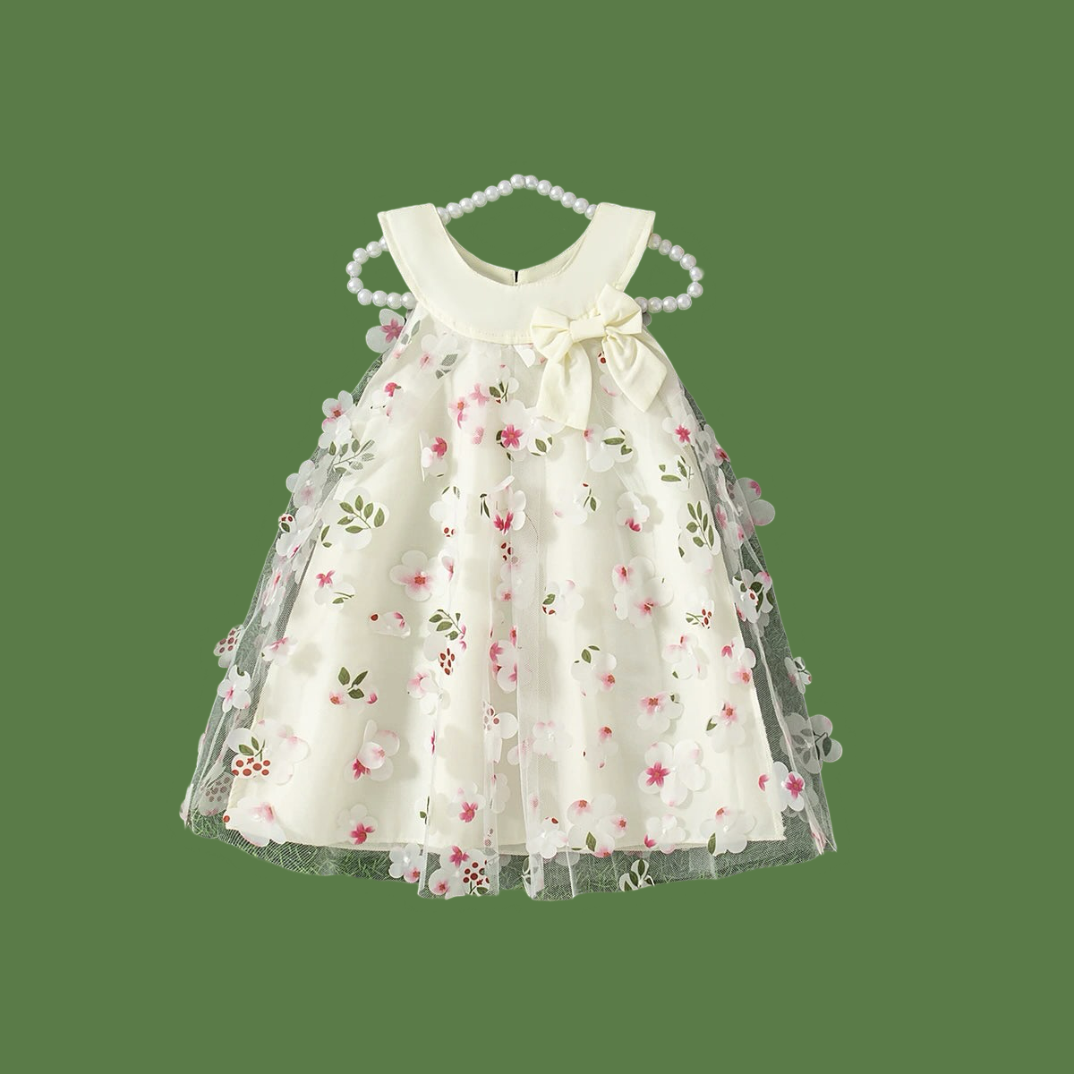 Delicate Mesh Flower Girl Dress with Sparkle Details  Baby Clothing YAG Boutique