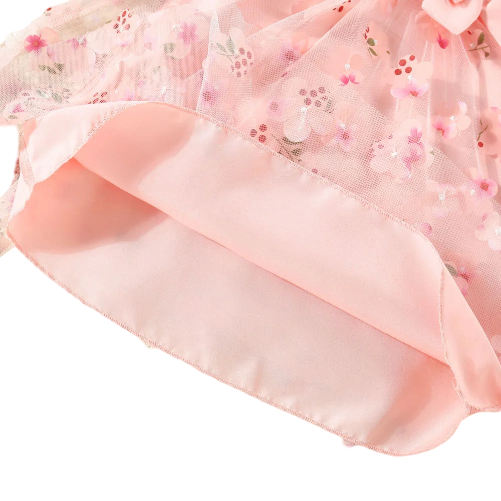 Delicate Mesh Flower Girl Dress with Sparkle Details  Baby Clothing YAG Boutique