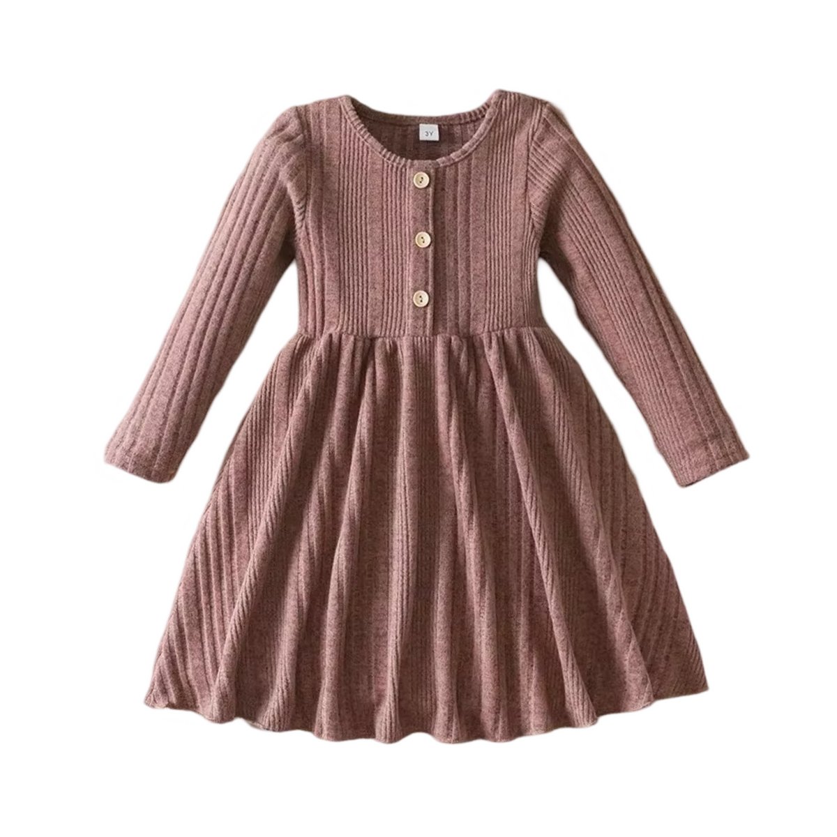 Long Sleeve Knit Dress for Girls  girls clothing YAG Boutique