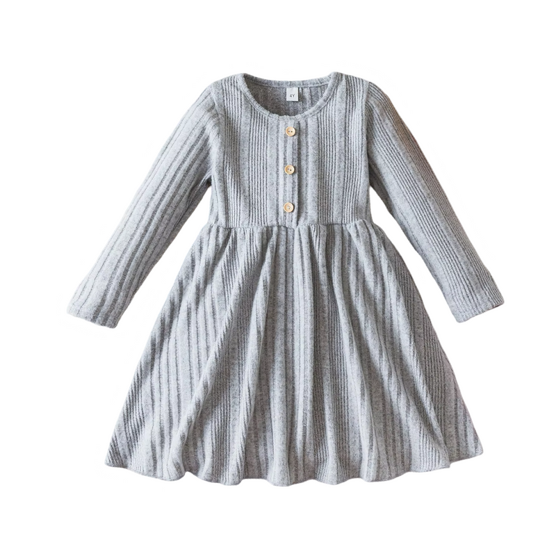 Long Sleeve Knit Dress for Girls  girls clothing YAG Boutique