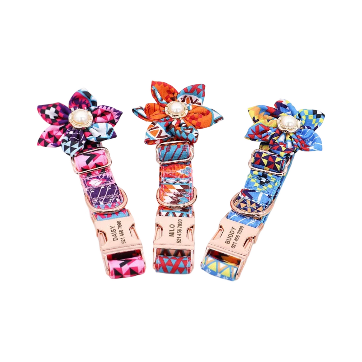 Premium Personalised Collar - Flower Ball Series  Collars Bandanas YAG Boutique